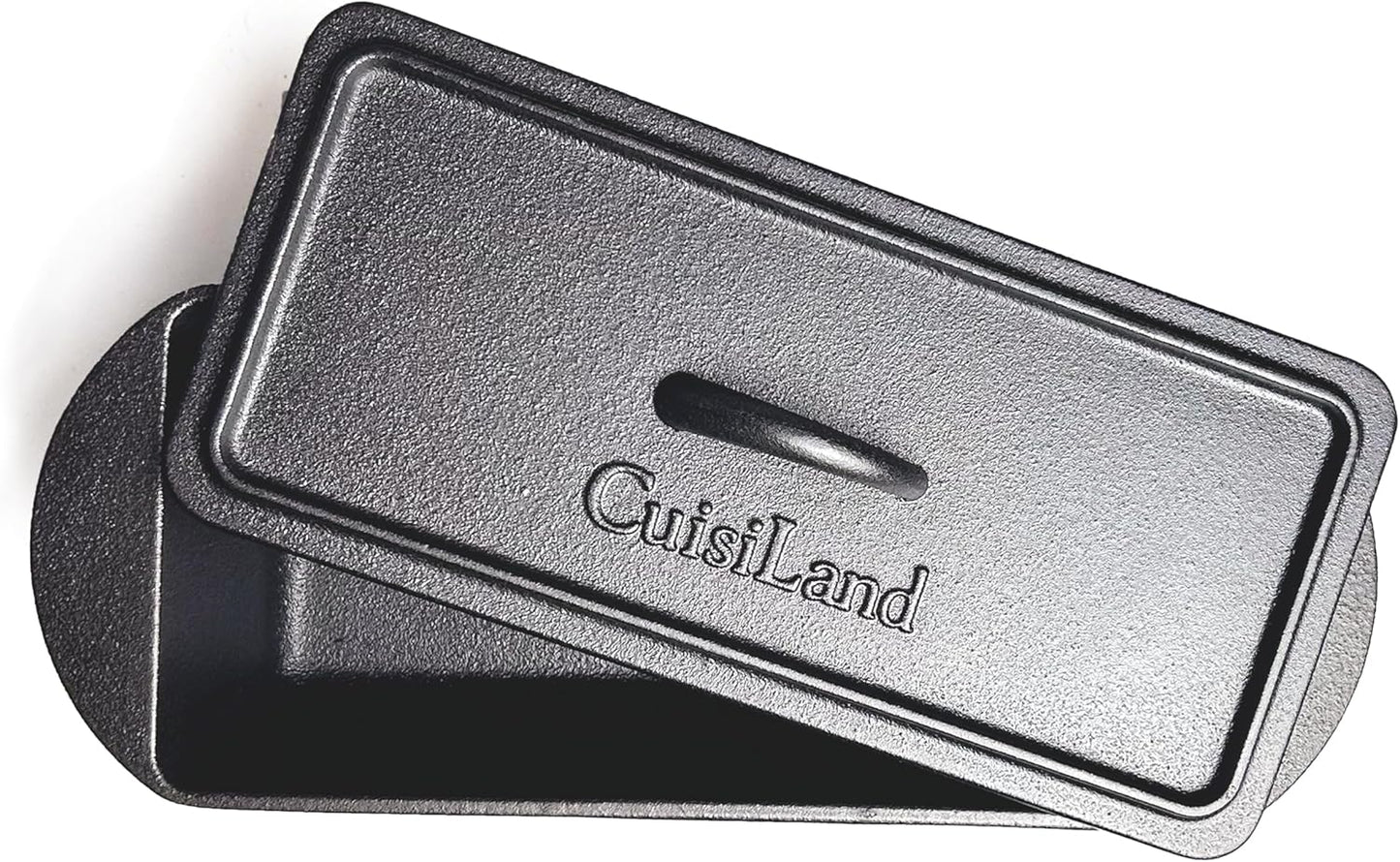 Rectangular Cast Iron Bread Loaf Pan, Heavy Duty 11X4.75X4,25" (14" L/Handles) with Lid (BLP137U)
