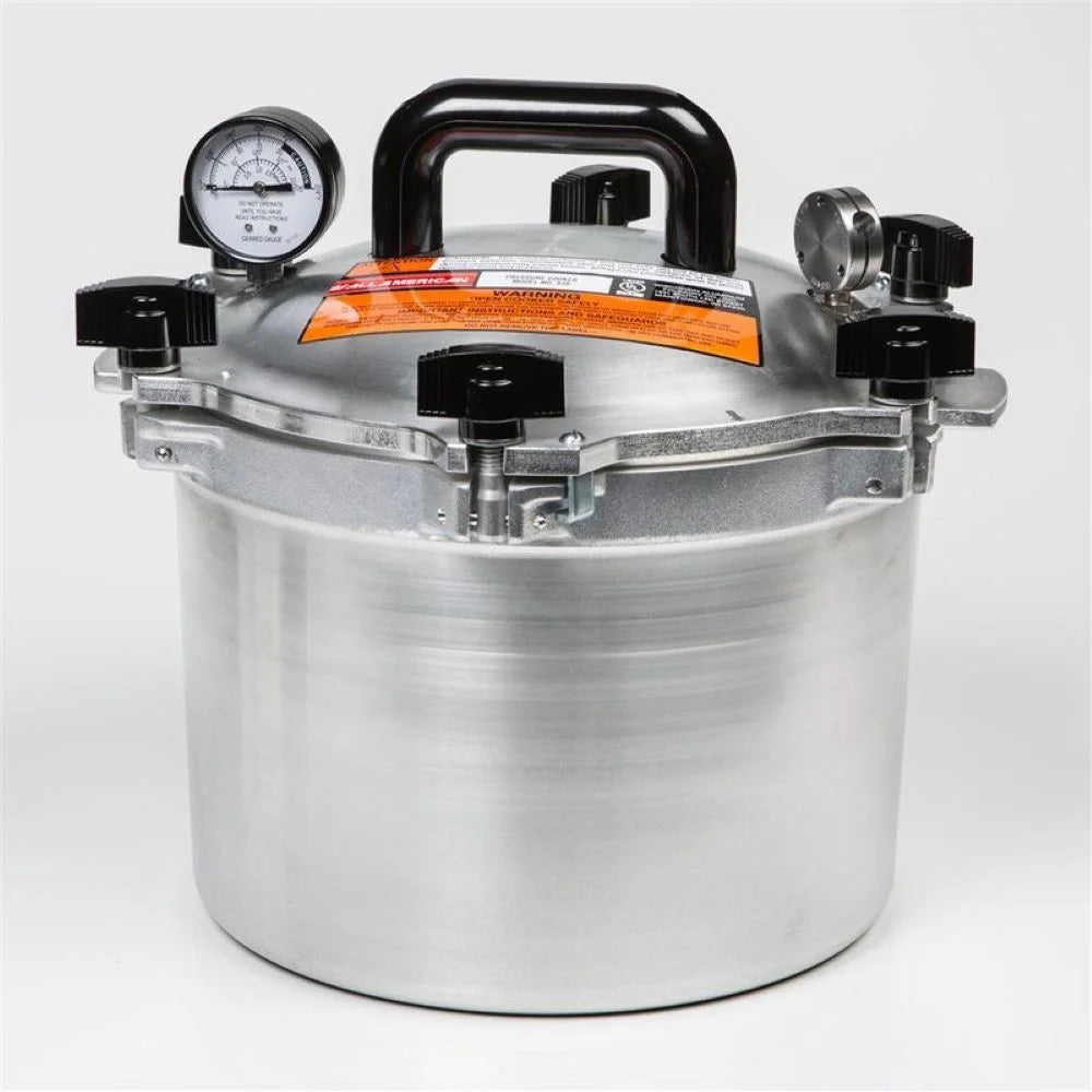 All 1930 Pressure Cooker/Canner 15.5 Quart - Silver 915 - Metal-To-Metal Sealing System Suitable for Gas or Electric Stoves