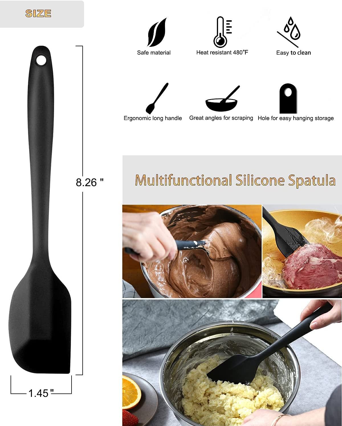 Double Boiler Pot Set, Stainless Steel Melting Pot with Silicone Spatula for Melting Chocolate, Soap, Wax, Candle Making (600Ml and 1600Ml)