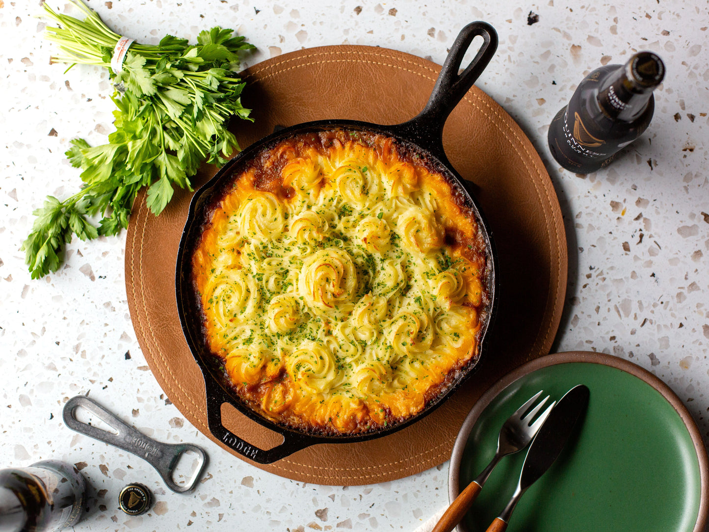 13.25" Seasoned Cast Iron Skillet