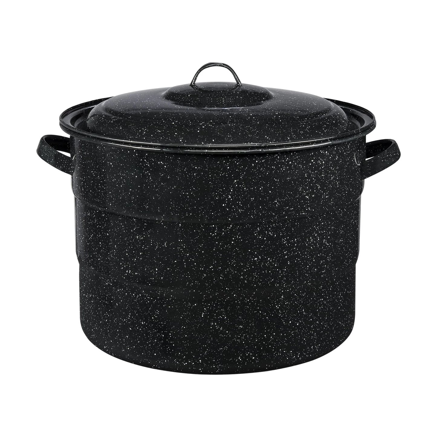 Granite Ware 21.5 Quart Water Bath Canner, Large Enamel Canning Pot with Rack, Canning Supplies for Jam, Salsa and Pickles