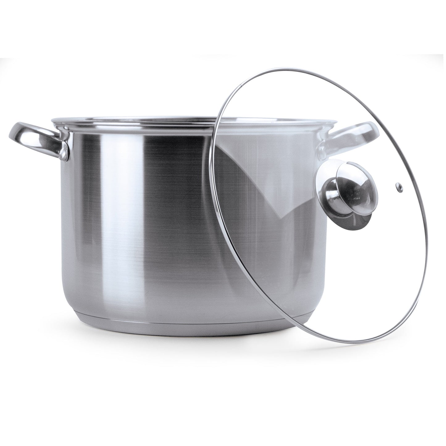 Pure Intentions Stainless Steel Stock Pot with Lid, 8 Quart, Polished