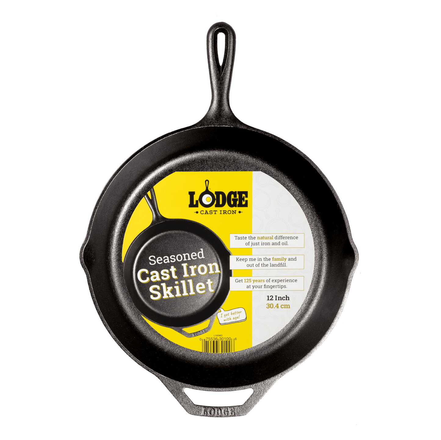 12" Seasoned Cast Iron Skillet