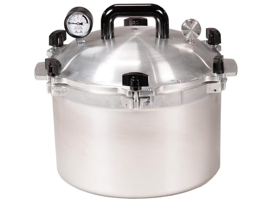 All 1930 Pressure Cooker/Canner 15.5 Quart - Silver 915 - Metal-To-Metal Sealing System Suitable for Gas or Electric Stoves