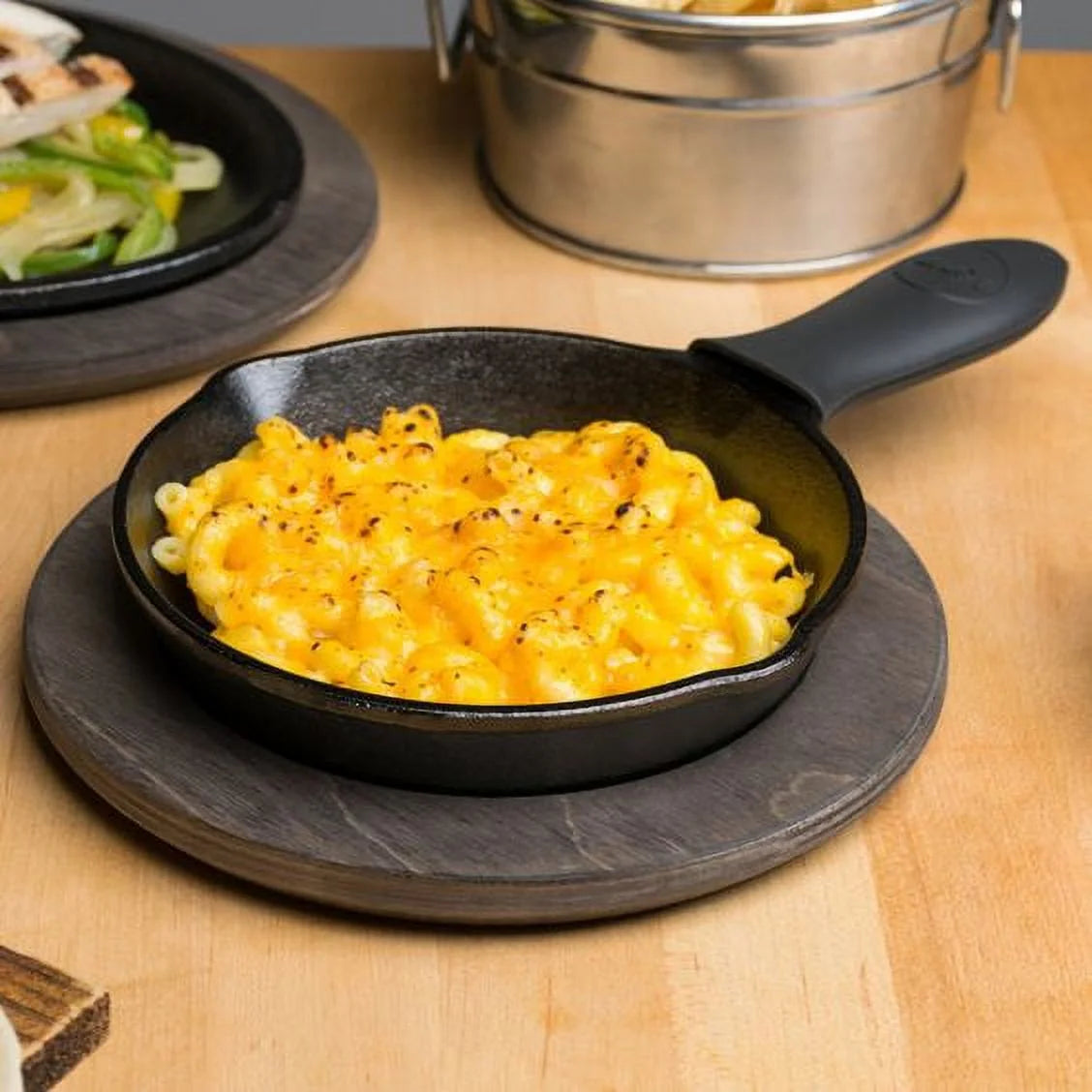 (2 Pack)  Seasoned Cast Iron 5 Inch Skillet