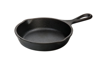 (2 Pack)  Seasoned Cast Iron 5 Inch Skillet