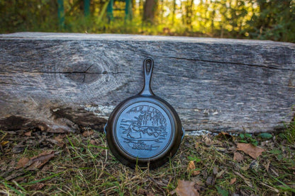 Wildlife Series 8" Cast Iron Skillet Duck Scene,