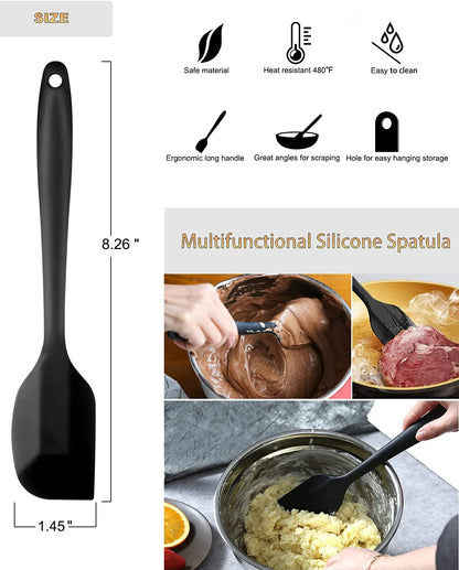 Double Boiler Pot Set, Stainless Steel Melting Pot with Silicone Spatula for Melting Chocolate, Soap, Wax, Candle Making (600Ml and 1600Ml)