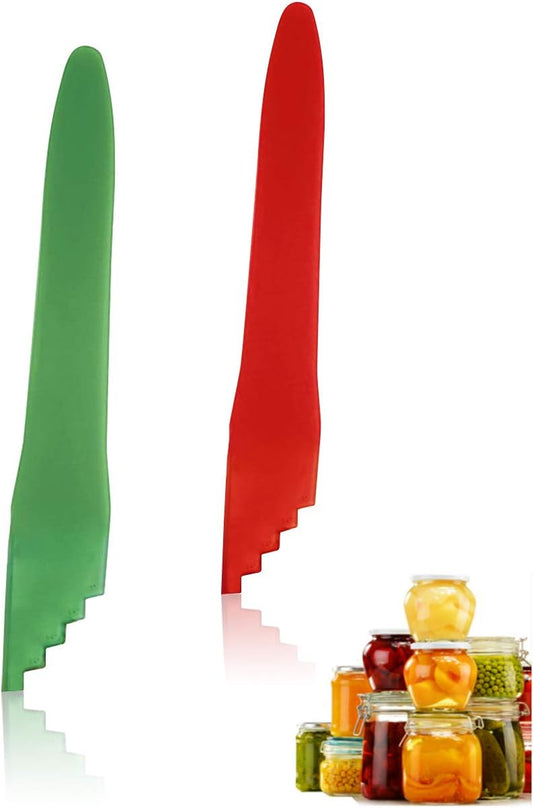 2 Pack Bubble Popper Canning Kits, Manual Canning Supplies Bubble Remover & Measurer, Stainless Steel Can Opener