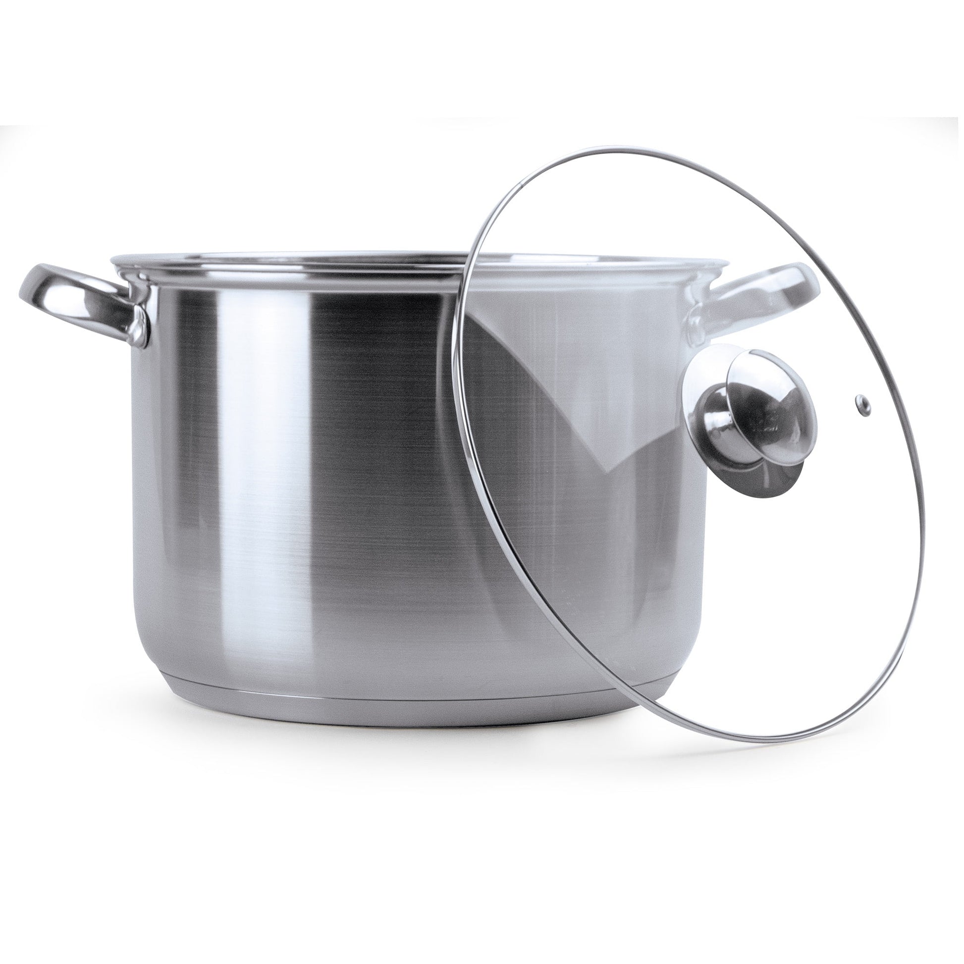 Pure Intentions Stainless Steel Stock Pot with Lid, 8 Quart, Polished
