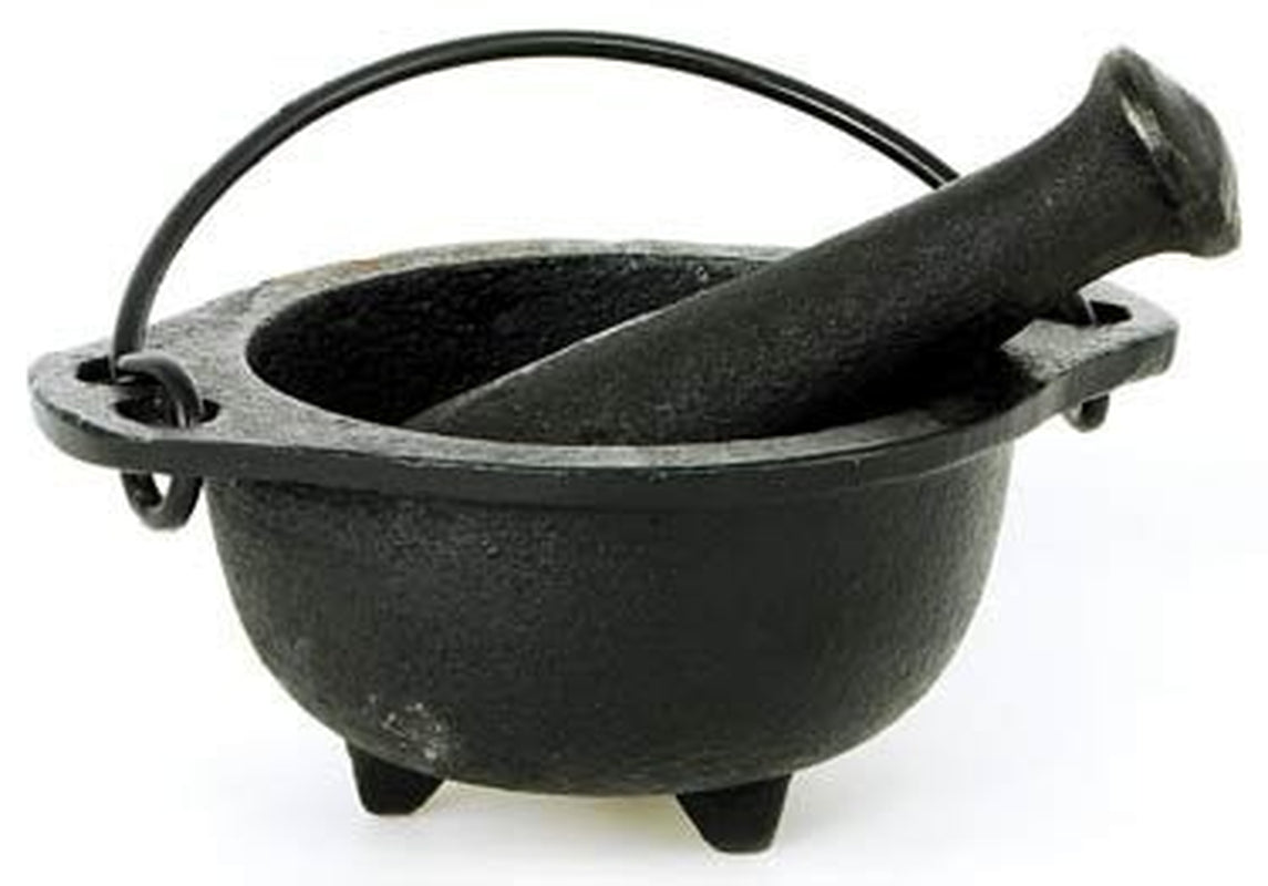 Cast Iron Cauldron Mortar and Pestle Set (Mp3-Cauldron Mortar & Pestle