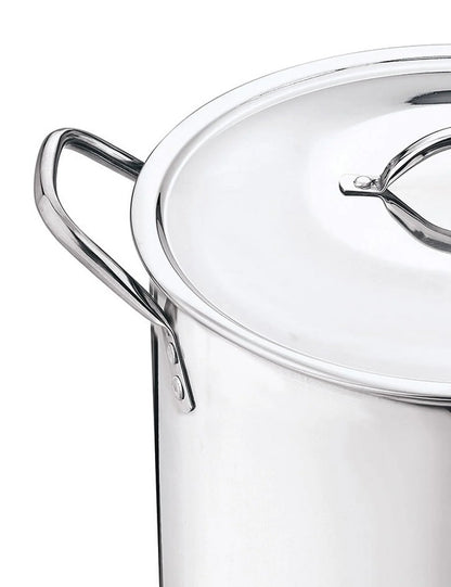 12 Quart Stainless Steel Stock Pot, Silver