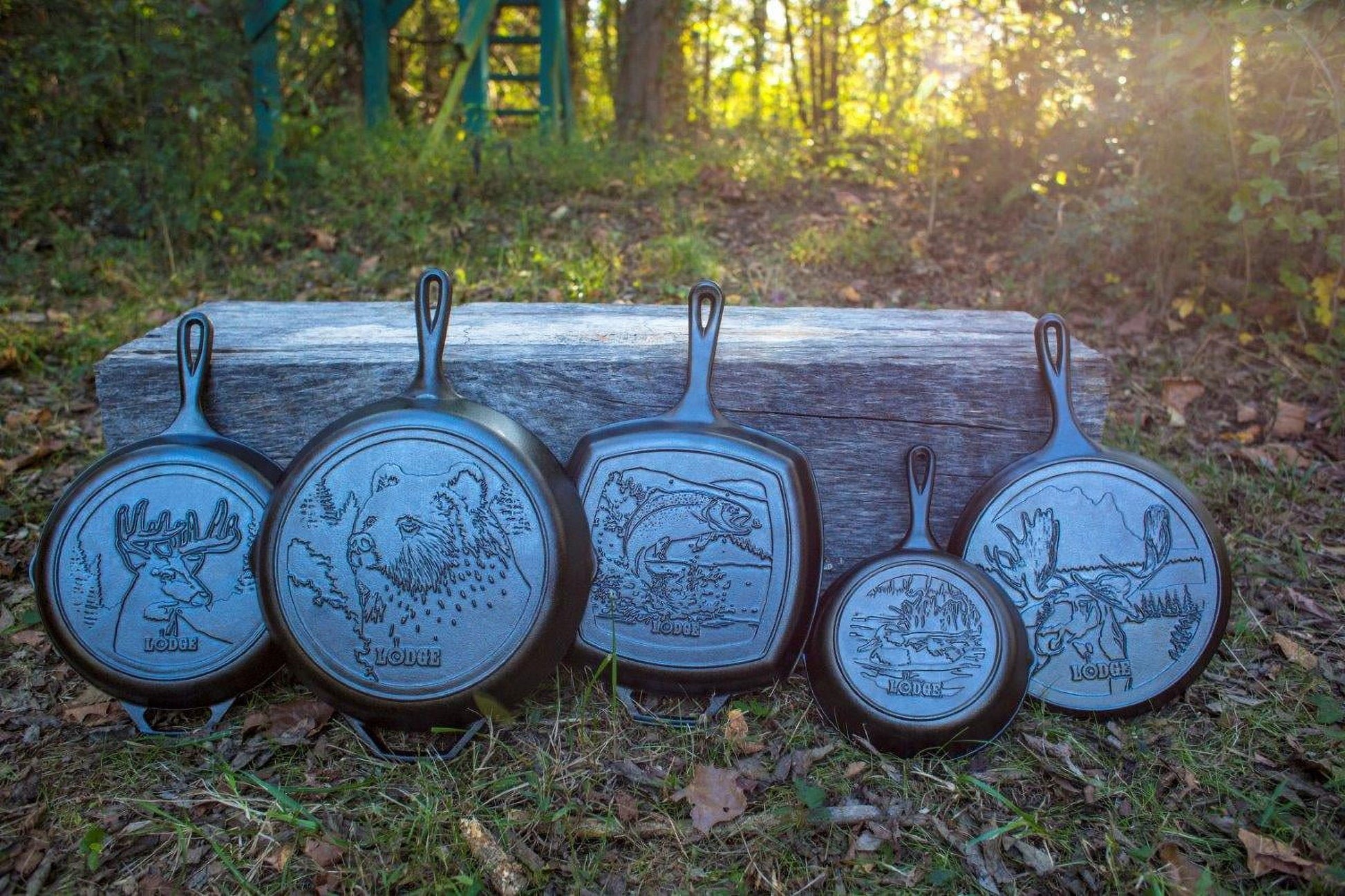 Wildlife Series 8" Cast Iron Skillet Duck Scene,