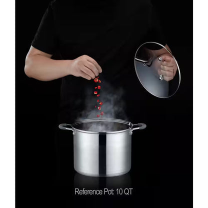 5 Qt. Stainless Steel Stock Pot with Glass Lid