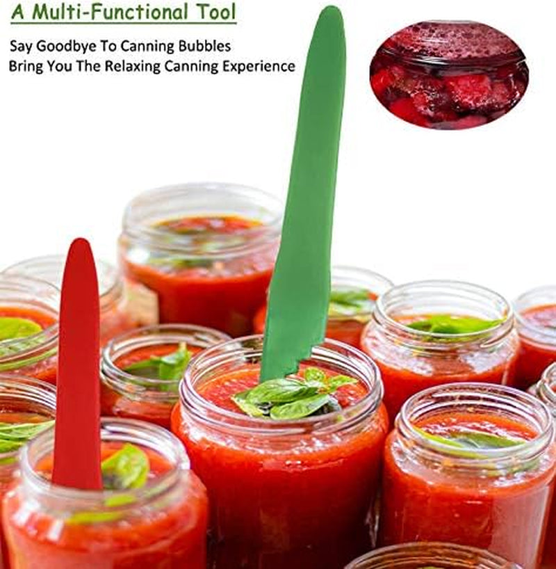 2 Pack Bubble Popper Canning Kits, Manual Canning Supplies Bubble Remover & Measurer, Stainless Steel Can Opener