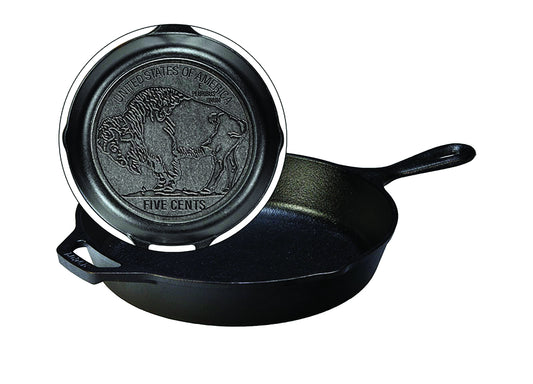 Cast Iron 10.25" Cast Iron Buffalo Nickel Skillet