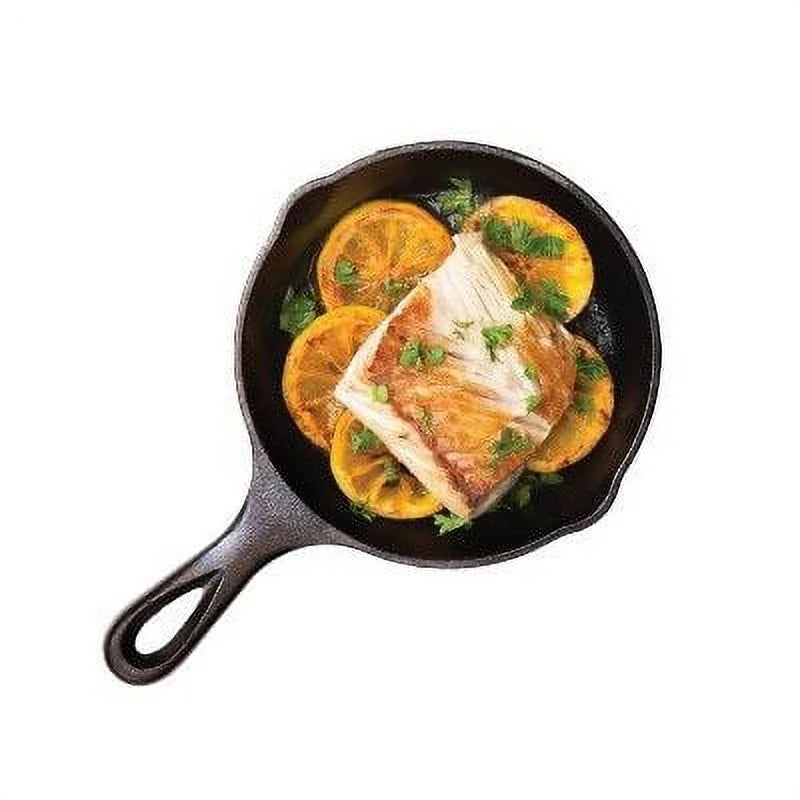 (2 Pack)  Seasoned Cast Iron 5 Inch Skillet
