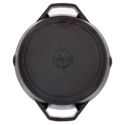 Cast Iron Seasoned Cast Iron 10.25" Dual Handle Pan