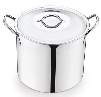 12 Quart Stainless Steel Stock Pot, Silver