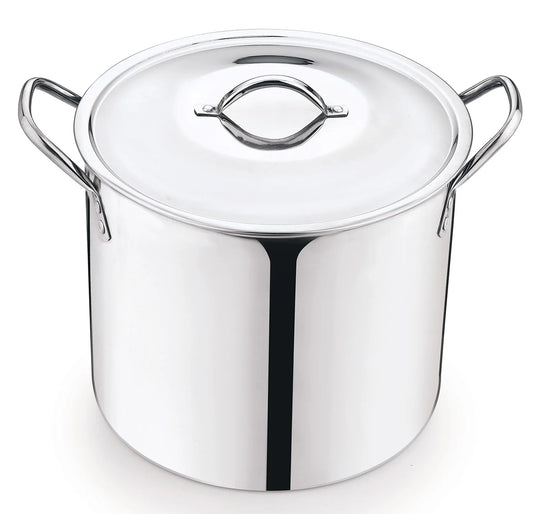 12 Quart Stainless Steel Stock Pot, Silver