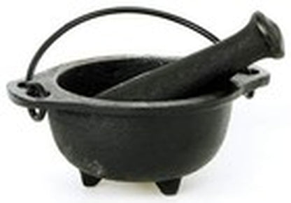 Cast Iron Cauldron Mortar and Pestle Set (Mp3-Cauldron Mortar & Pestle