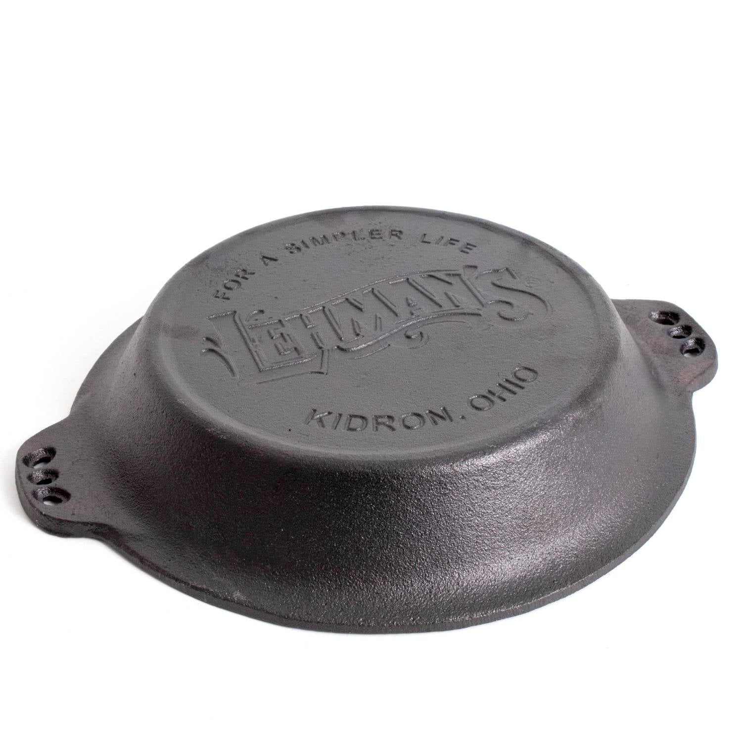 Extra Deep Pie Pan, Pre-Seasoned Cast Iron Bakeware with Crimped Edges and Handles, 10.25 Inches