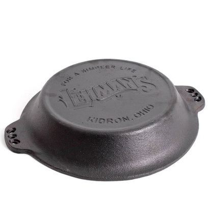 Extra Deep Pie Pan, Pre-Seasoned Cast Iron Bakeware with Crimped Edges and Handles, 10.25 Inches
