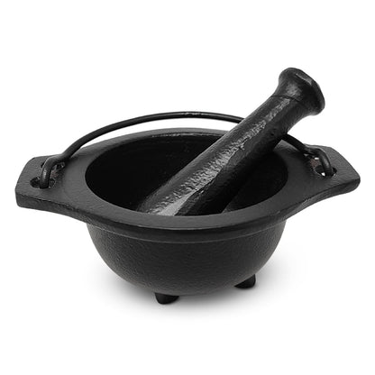 Cast Iron Cauldron Mortar and Pestle Set (Mp3-Cauldron Mortar & Pestle
