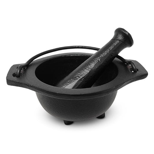 Cast Iron Cauldron Mortar and Pestle Set (Mp3-Cauldron Mortar & Pestle